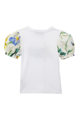 Puff Sleeve Floral T-Shirt